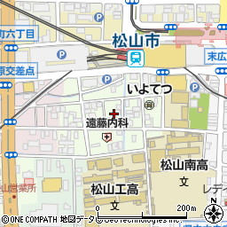 愛媛県松山市永代町7周辺の地図