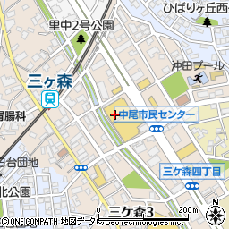 ユーコーラッキー三ケ森店周辺の地図