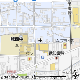 松山合板社周辺の地図