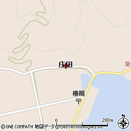 徳島県阿南市椿町庄田周辺の地図