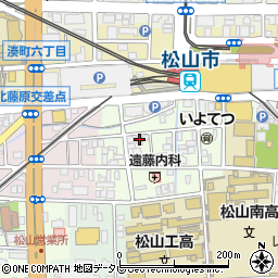 愛媛県松山市永代町6-10周辺の地図