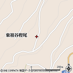 徳島県三好市東祖谷樫尾443周辺の地図