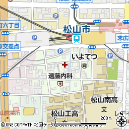 愛媛県松山市永代町7-10周辺の地図