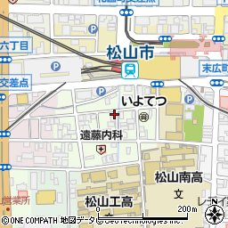 愛媛県松山市永代町7-11周辺の地図