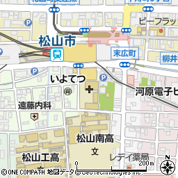 愛媛県松山市永代町10周辺の地図