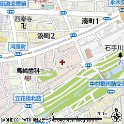 愛媛県松山市北立花町周辺の地図