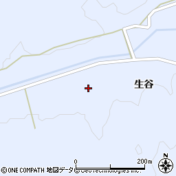 徳島県阿南市新野町生谷52周辺の地図