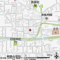 愛媛県松山市北斎院町147周辺の地図