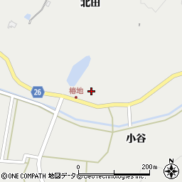 徳島県阿南市福井町北田周辺の地図