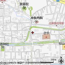 愛媛県松山市北斎院町105周辺の地図