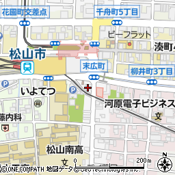 河合塾マナビス‐高校生映像授業　松山市駅校周辺の地図