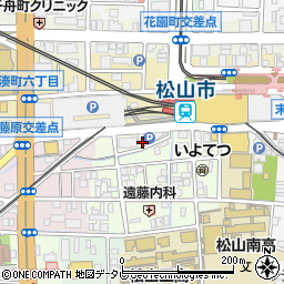 愛媛県松山市永代町13周辺の地図