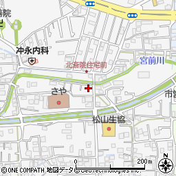 愛媛県松山市北斎院町90-7周辺の地図