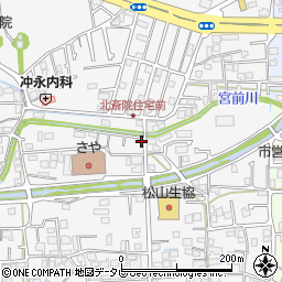 愛媛県松山市北斎院町90-8周辺の地図