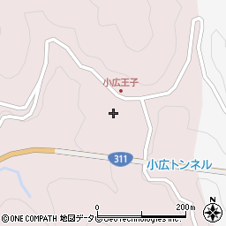 和歌山県田辺市中辺路町野中3周辺の地図
