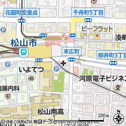 松山東警察署市駅前交番周辺の地図