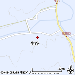 徳島県阿南市新野町生谷29周辺の地図