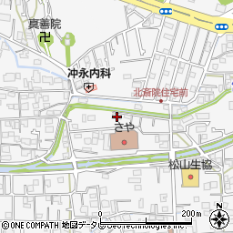 愛媛県松山市北斎院町90周辺の地図