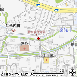 愛媛県松山市北斎院町89周辺の地図