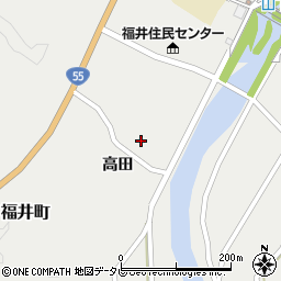 徳島県阿南市福井町高田27周辺の地図