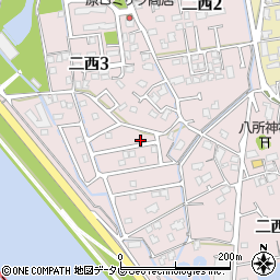 福岡県水巻町（遠賀郡）二西周辺の地図