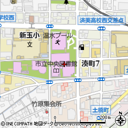 松山市役所　松山市文化協会事務局周辺の地図
