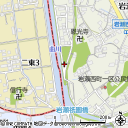 福岡県中間市岩瀬西町23周辺の地図