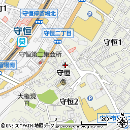 福岡県北九州市小倉南区守恒2丁目1-31周辺の地図