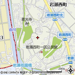 福岡県中間市岩瀬西町14周辺の地図