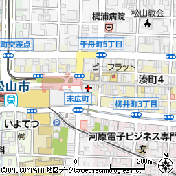 伊予銀行湊町支店 ＡＴＭ周辺の地図