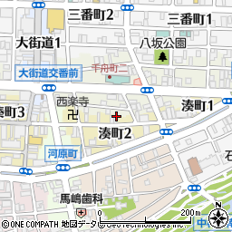 中野本舗（羊羹）湊町店周辺の地図