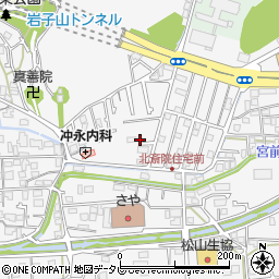 愛媛県松山市北斎院町67周辺の地図