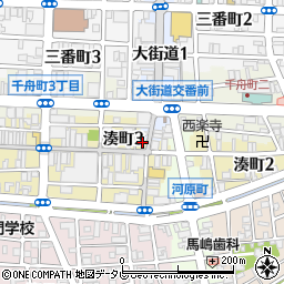 アオキ・シューズ＆バッグ湊町店周辺の地図