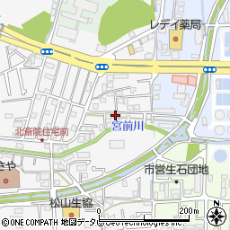 愛媛県松山市北斎院町4-7周辺の地図