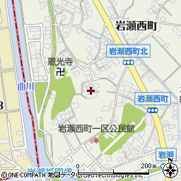 福岡県中間市岩瀬西町周辺の地図