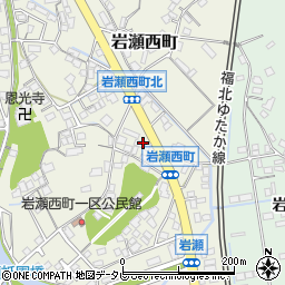 福岡県中間市岩瀬西町8周辺の地図