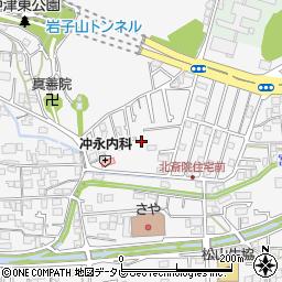 愛媛県松山市北斎院町76-8周辺の地図