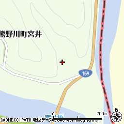 和歌山県新宮市熊野川町宮井周辺の地図