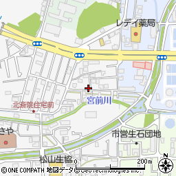 愛媛県松山市北斎院町4周辺の地図