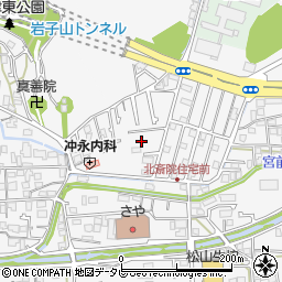 愛媛県松山市北斎院町66周辺の地図