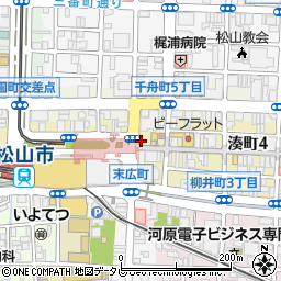 マクドナルド松山市駅前店周辺の地図