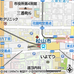 ジョイサウンド JOYSOUND 松山市駅店周辺の地図