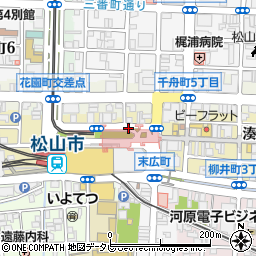 愛媛銀行まつちかタウン ＡＴＭ周辺の地図