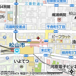 株式会社三福綜合不動産　アパマンショップ松山市駅前店周辺の地図