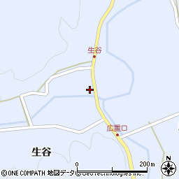 徳島県阿南市新野町生谷38周辺の地図