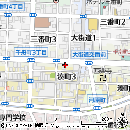 愛媛新聞　エリアサービス番町周辺の地図