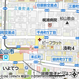 東進衛星予備校松山市駅校周辺の地図