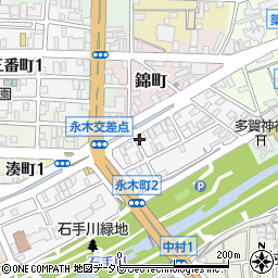 あなぶきパーク永木町駐車場周辺の地図