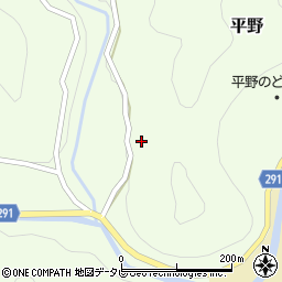 徳島県那賀郡那賀町平野庵前周辺の地図