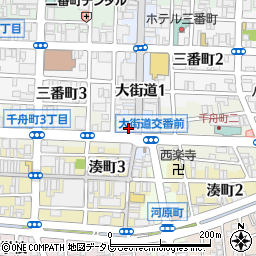 愛媛銀行大街道南 ＡＴＭ周辺の地図